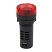 AD22-22MSD RED Ενδεικτική λυχνία LED Flash και Buzzer 12V AC-DC 80dB Πίνακα Φ22 XND