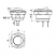 R13-135LP Διακόπτης Rocker Mini ON-OFF 4P με LED 12V / 20A (ΤETΡΑΓΩΝΟΣ) SCI